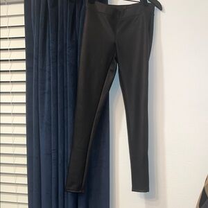 Black Faux Leather Leggings